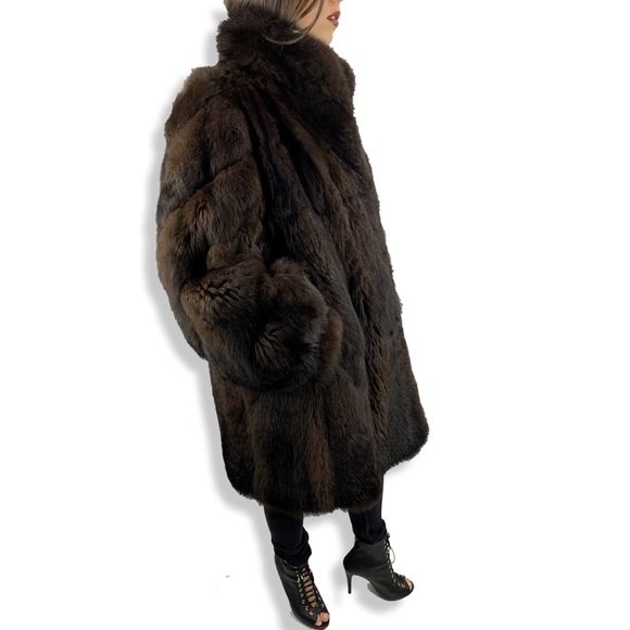 ❌SOLD❌1950’s BENIOFF’S balloon sleeves marten fur coat - Picture 3 of 8